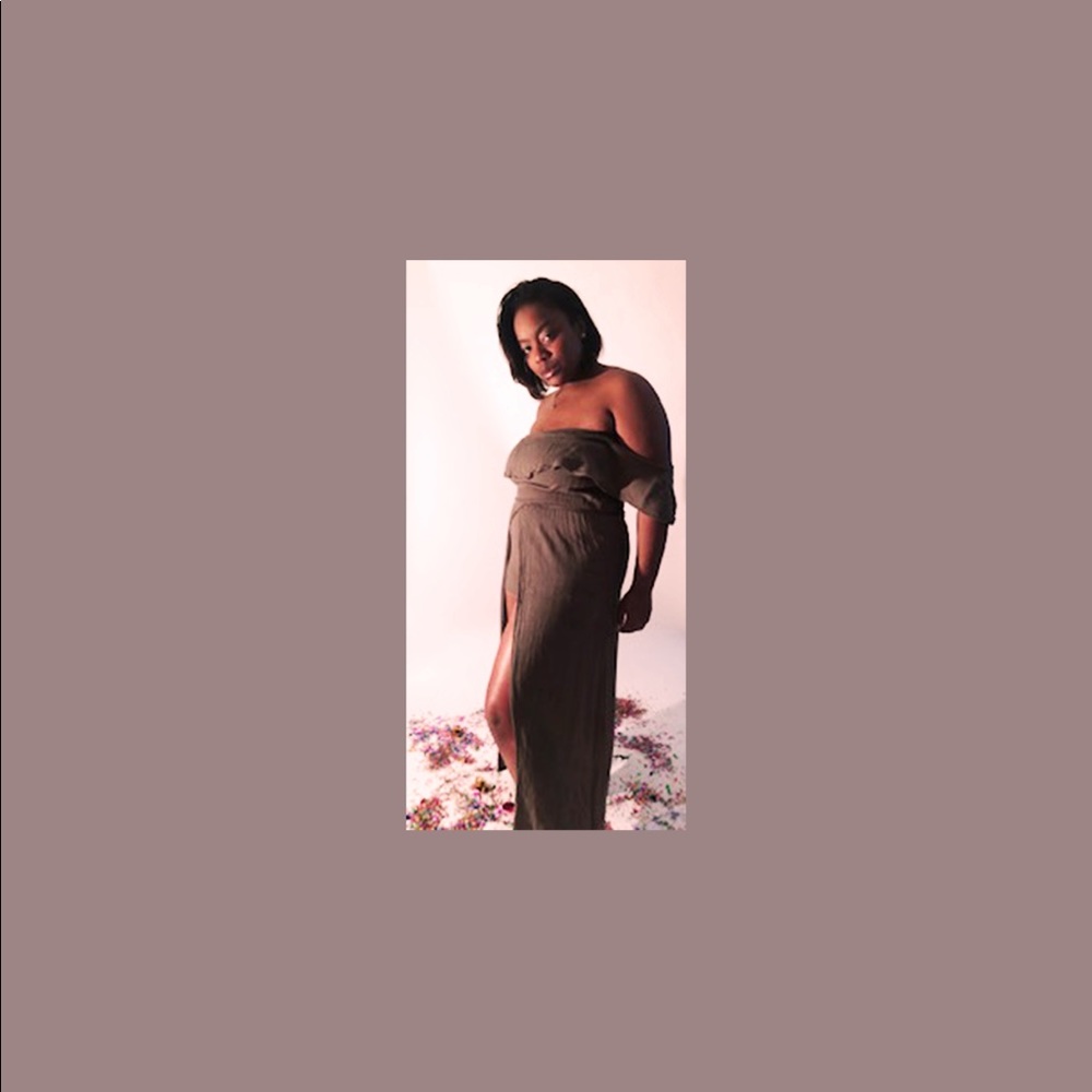 Sensual Olive Green Cotton Romper